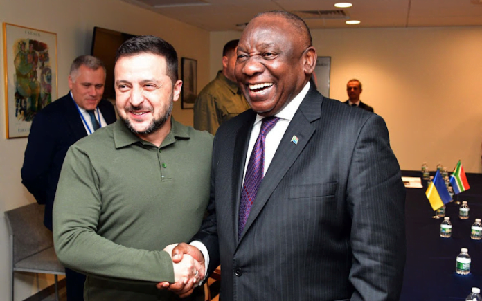 Zelensky and Ramaphosa Zelensky To Ramaphosa At UN, 'African Peace Mission Is Yielding Results' - The Times Post