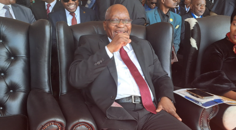 Watch| Jacob Zuma Steals The Show At Prince Mangosuthu Buthelezi’s Funeral