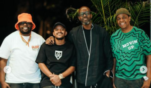 Black Coffee Meets Kabza De Small, Dj Maphorisa And Oskido In His House