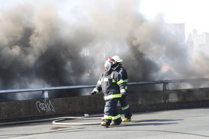 300 Meters Of Cable Were Stolen During The Johannesburg M1 Fire - The Times Post