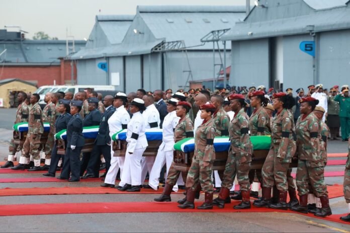 Bodies Of Fallen 14 SANDF Soldiers Handed Over To Their Families - The Times Post