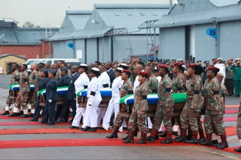 Bodies Of Fallen 14 SANDF Soldiers Handed Over To Their Families - The Times Post