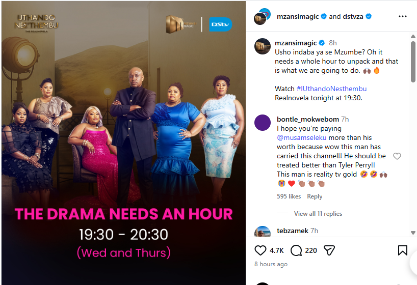 Uthando Nes'thembu Finale Episodes Extended To One Hour On Mzansi Magic 1 mzansimagic Uthando Nes'thembu Finale Episodes Extended To One Hour On Mzansi Magic