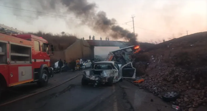 Accident Four Killed And Eight Injured In Nine-Vehicle Crash On R555 Near Middelburg-The Times Post