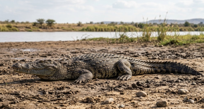 Three-Metre Crocodile Spotted In Vaal River As Authorities Set Capture Cage